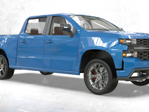 Chevy Silverado 2020 concept Low-poly 3Dモデル