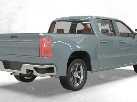 Chevy Silverado 2020 concept Low-poly 3D Model