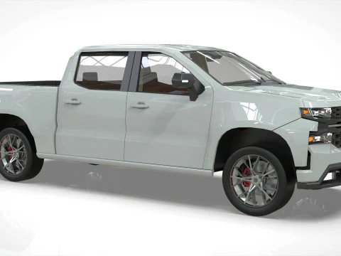 Chevy Silverado 2020 concept Low-poly 3D Model