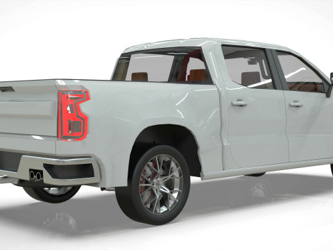 Chevy Silverado 2020 concept Low-poly 3Dモデル