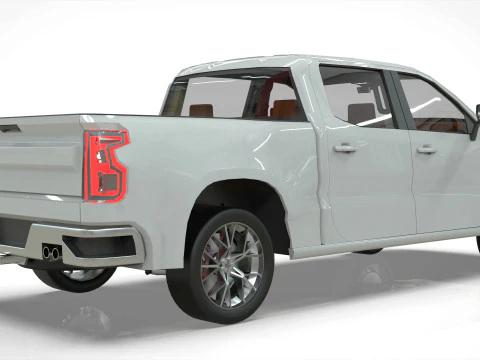 Chevy Silverado 2020 concept Low-poly 3D Model