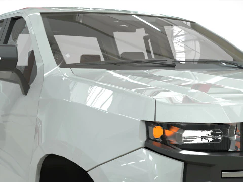 Chevy Silverado 2020 concept Low-poly 3D Model