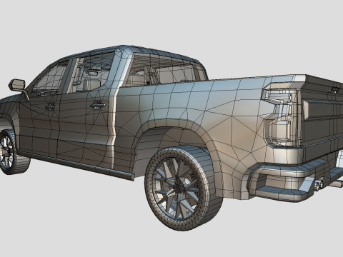 Chevy Silverado 2020 concept Low-poly 3Dモデル