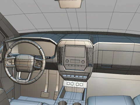 Chevy Silverado 2020 concept Low-poly 3D Model