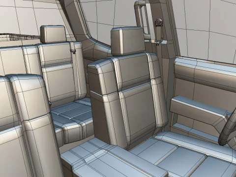 Chevy Silverado 2020 concept Low-poly 3D Model