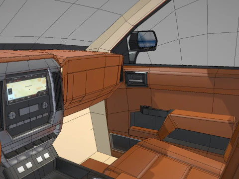 Chevy Silverado 2020 concept Low-poly 3D Model
