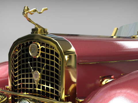 Speedster 1930 Concept lowpoly Vehicle 3Dモデル