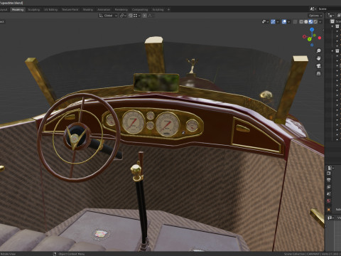 Speedster 1930 Concept lowpoly Vehicle 3Dモデル