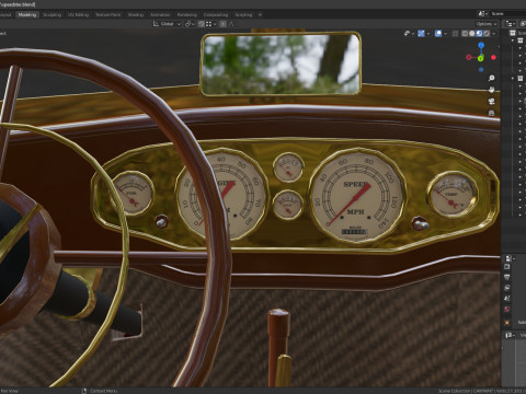 Speedster 1930 Concept lowpoly Vehicle 3Dモデル