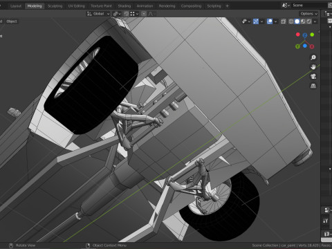 Malibu cabriolet 1981 LowPoly Low-poly 3D 모델