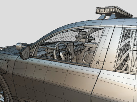 Mustang Mach-E police SUV midpoly Model 3D
