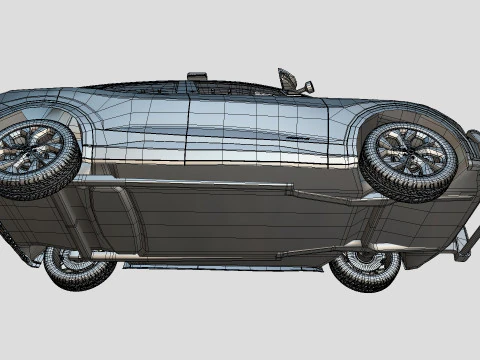 Mustang Mach-E police SUV midpoly 3D Model