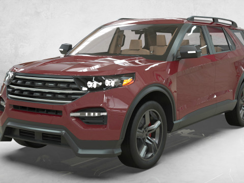 Explorer 2020 lowpoly concept 3D 모델
