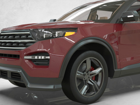 Explorer 2020 lowpoly concept 3D Модель