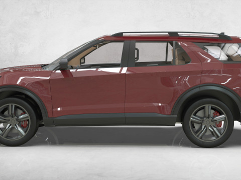 Explorer 2020 lowpoly concept 3D Модель