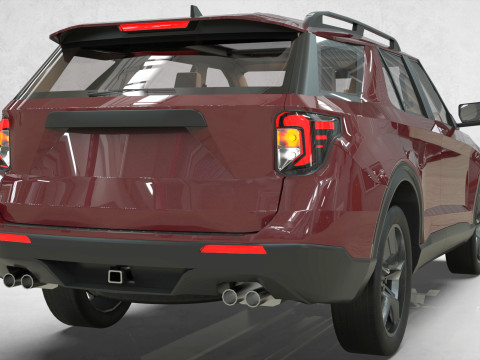 Explorer 2020 lowpoly concept 3D Модель