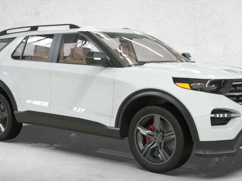 Explorer 2020 lowpoly concept 3D Модель