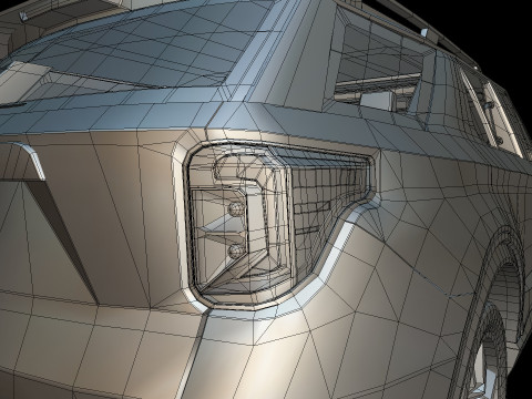 Explorer 2020 lowpoly concept 3D Модель