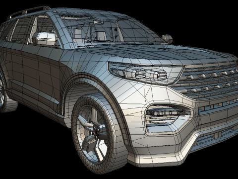 Explorer 2020 lowpoly concept 3D Модель