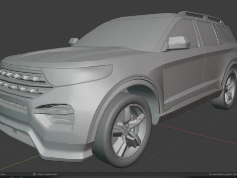 Explorer 2020 lowpoly concept 3D Model