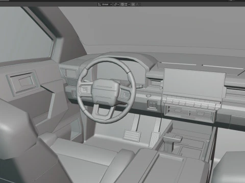 Explorer 2020 lowpoly concept 3D Model