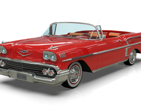 Chevrolet Impala Convertible 1958 3D Model