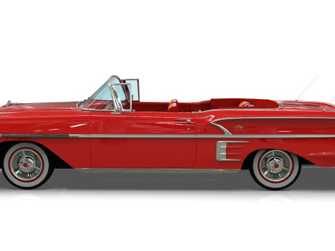 Chevrolet Impala Convertible 1958 3D Model