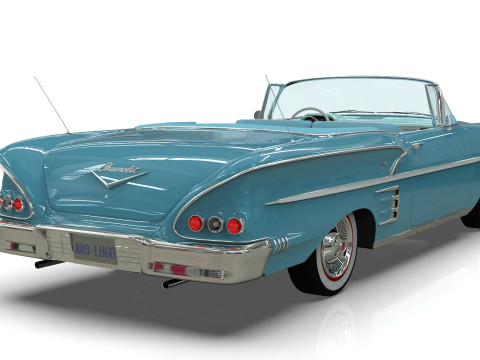 Chevrolet Impala Convertible 1958 3D Model