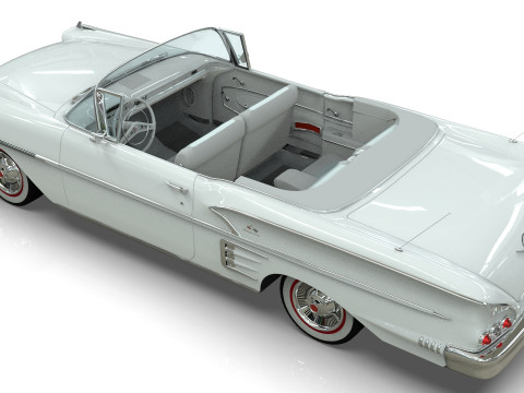 Chevrolet Impala Convertible 1958 3D Model