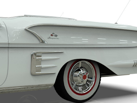Chevrolet Impala Convertible 1958 3D Model