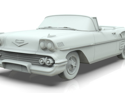 Chevrolet Impala Convertible 1958 3D Model