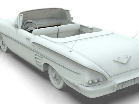 Chevrolet Impala Convertible 1958 3D Model