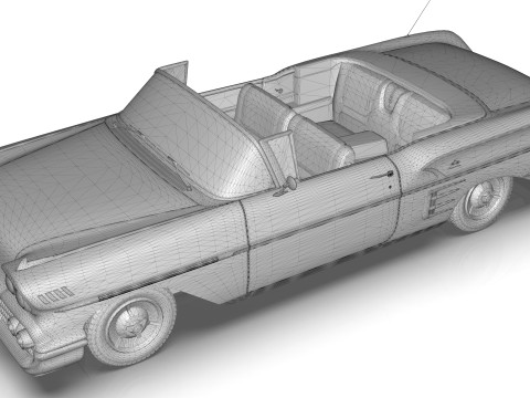 Chevrolet Impala Convertible 1958 3D Model