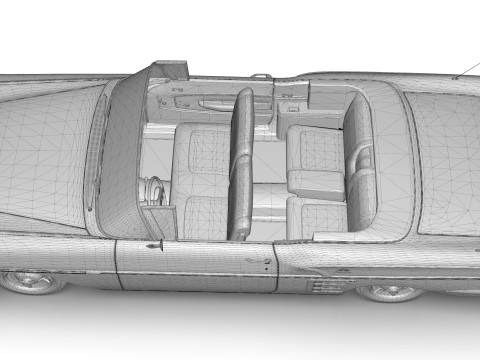 Chevrolet Impala Convertible 1958 3D Model