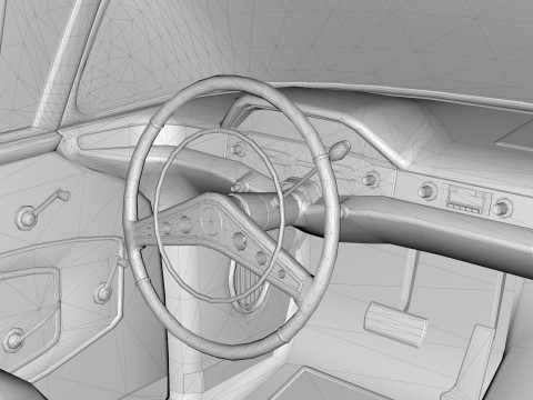 Chevrolet Impala Convertible 1958 3D Model