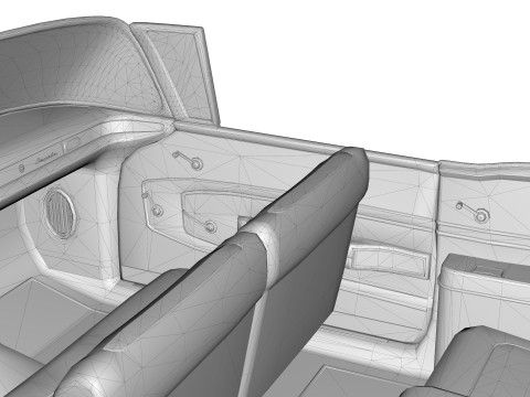 Chevrolet Impala Convertible 1958 3D Model