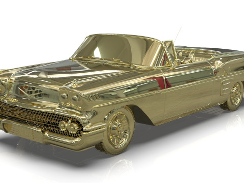 Chevrolet Impala Convertible 1958 3D Model