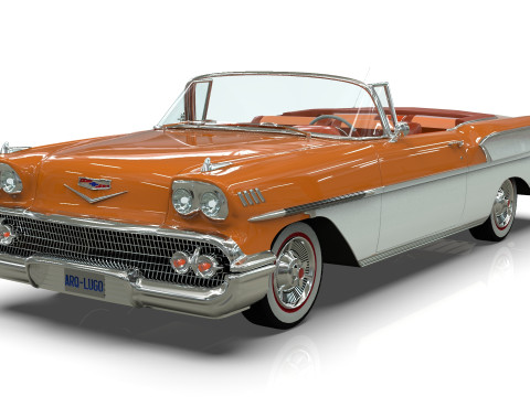 Chevrolet Belair Convertible 1958 3D 모델