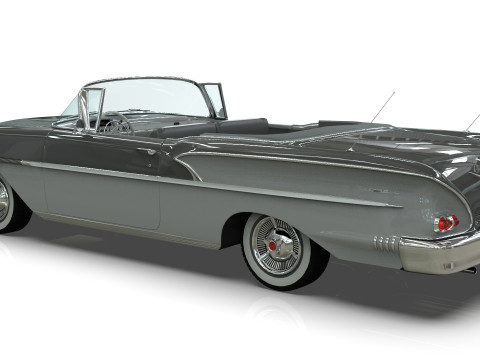 Chevrolet Belair Convertible 1958 Modelo 3D