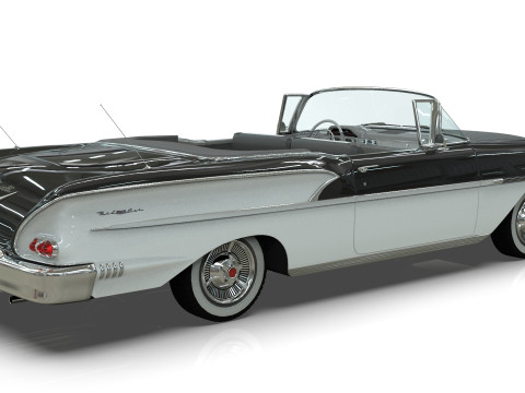 Chevrolet Belair Convertible 1958 Modelo 3D