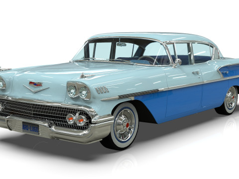 Chevrolet Belair Sedan 1958 3D Model