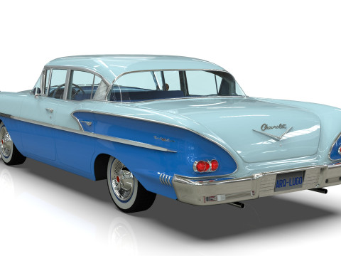 Chevrolet Belair Sedan 1958 3D मॉडल