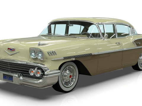 Chevrolet Belair Sedan 1958 3D मॉडल