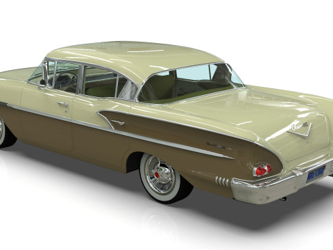 Chevrolet Belair Sedan 1958 3D मॉडल