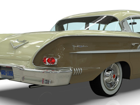 Chevrolet Belair Sedan 1958 3D मॉडल
