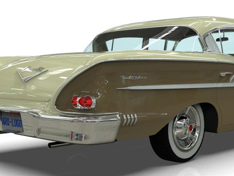 Chevrolet Belair Sedan 1958 3D Model