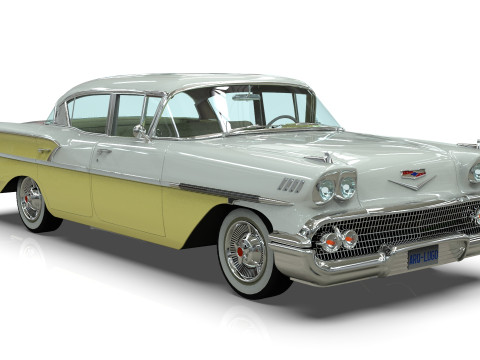 Chevrolet Belair Sedan 1958 3D मॉडल