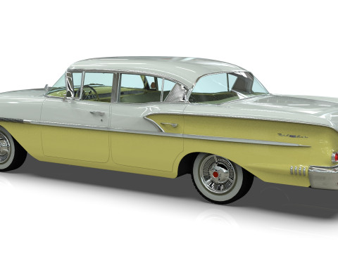 Chevrolet Belair Sedan 1958 3D मॉडल
