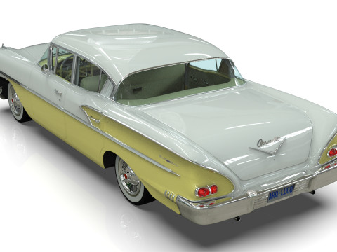 Chevrolet Belair Sedan 1958 3D मॉडल