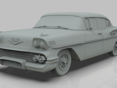 Chevrolet Belair Sedan 1958 3D मॉडल